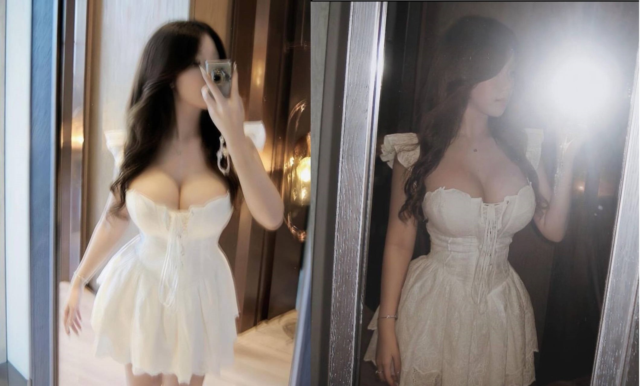 Đôi gò bồng đảo làm anh kích thích